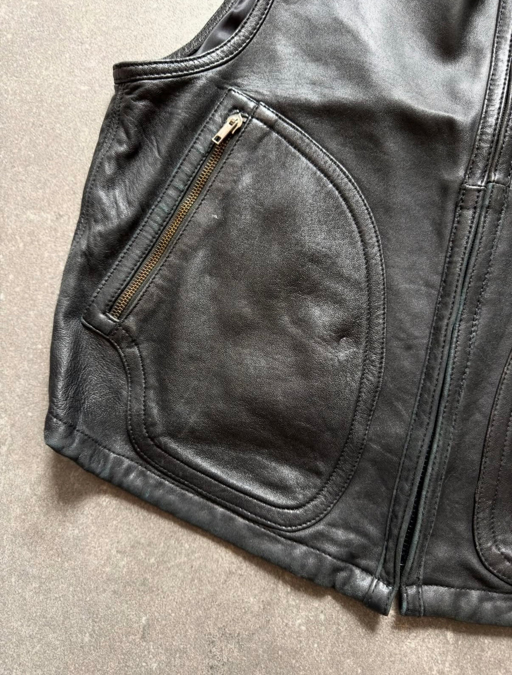 Giorgio Armani 80s Leather Vest