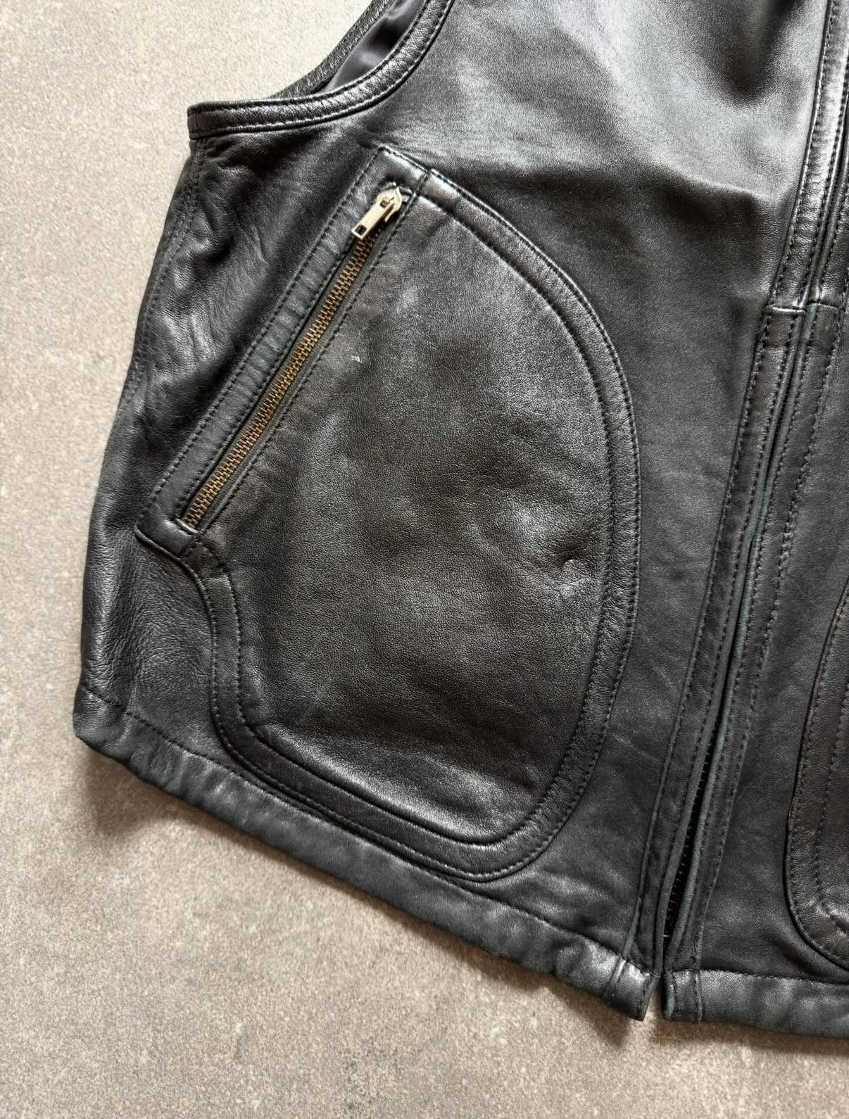 Giorgio Armani 80s Leather Vest