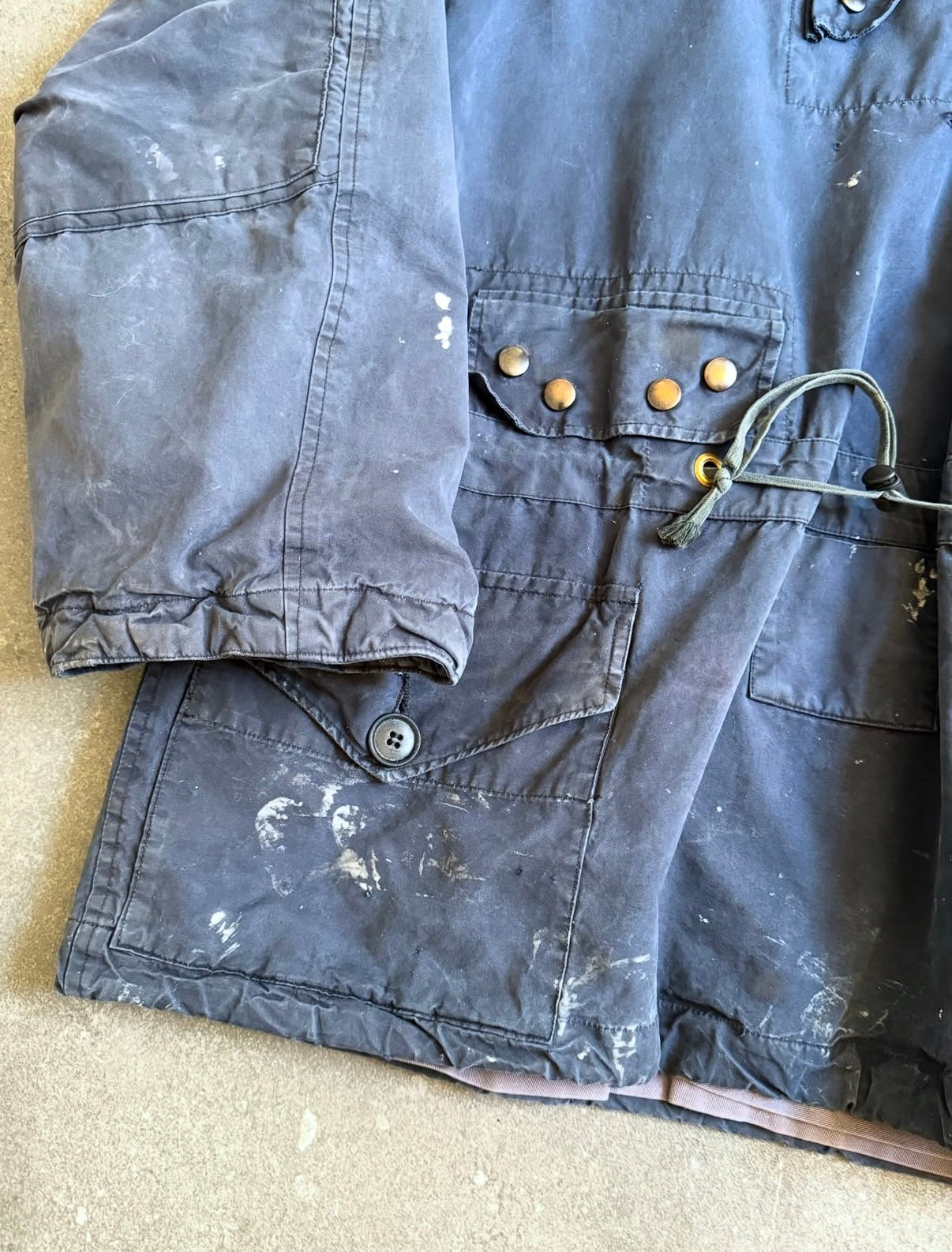 British Royal Navy 80s Ventile Windproof Deck Smock