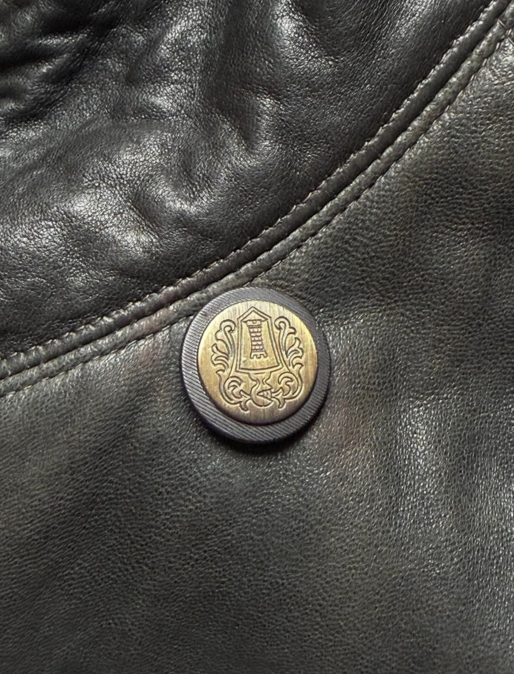 Gianni Versace 80s Leather Field Jacket
