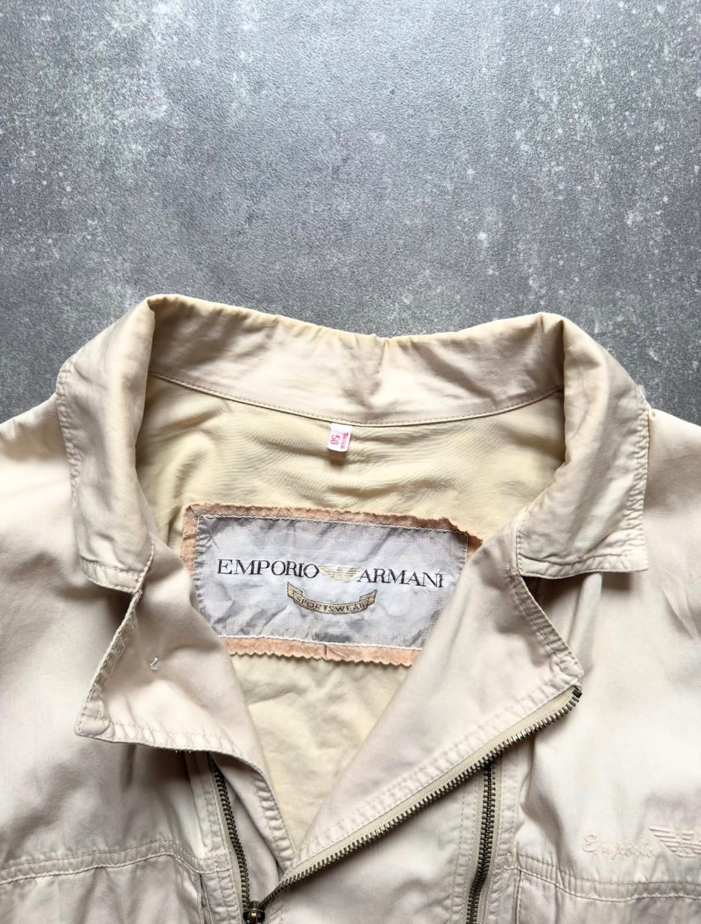 Emporio Armani 1984 double zip closure 3D pocket jacket