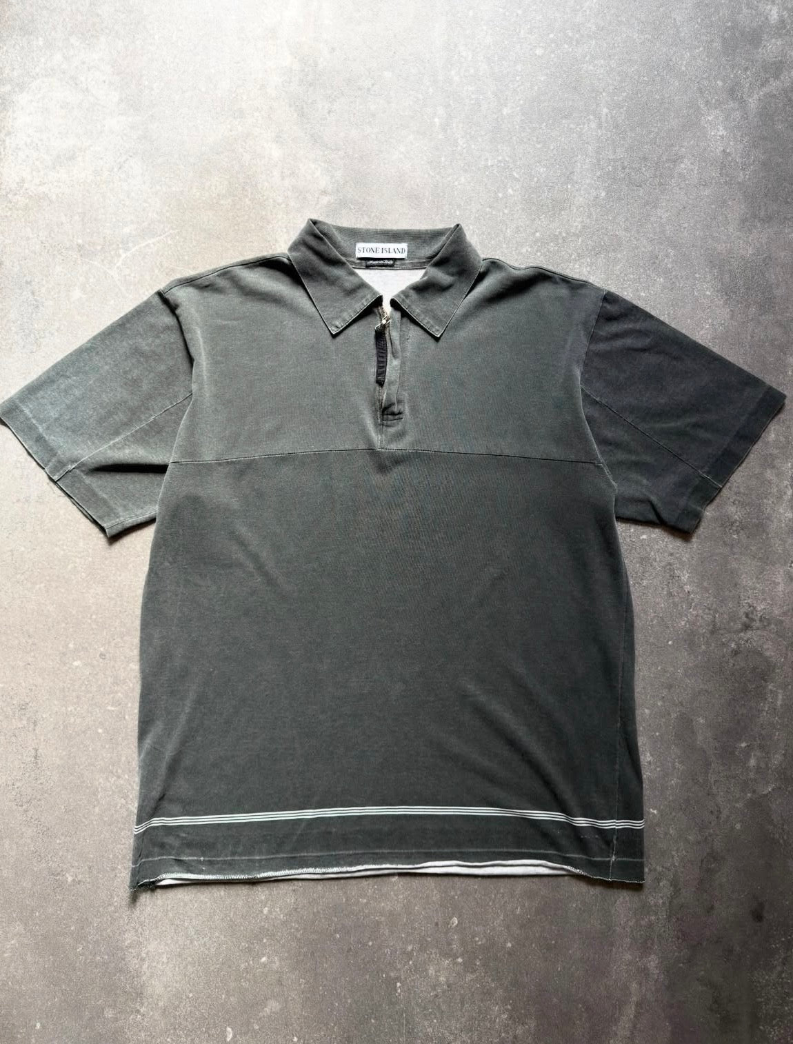 Stone Island SS98 Motion Blur Graphic Polo Shirt