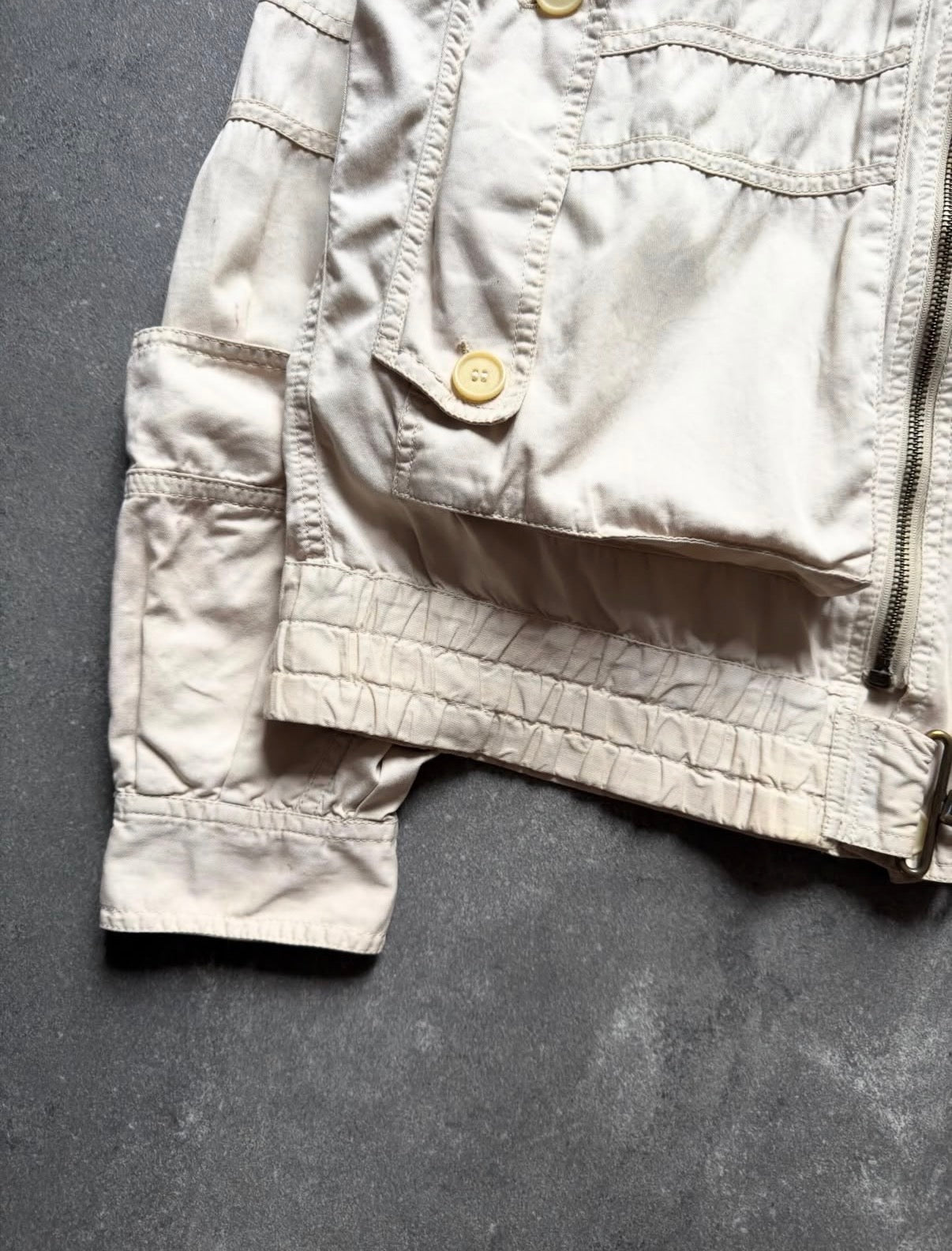 Emporio Armani 1984 double zip closure 3D pocket jacket
