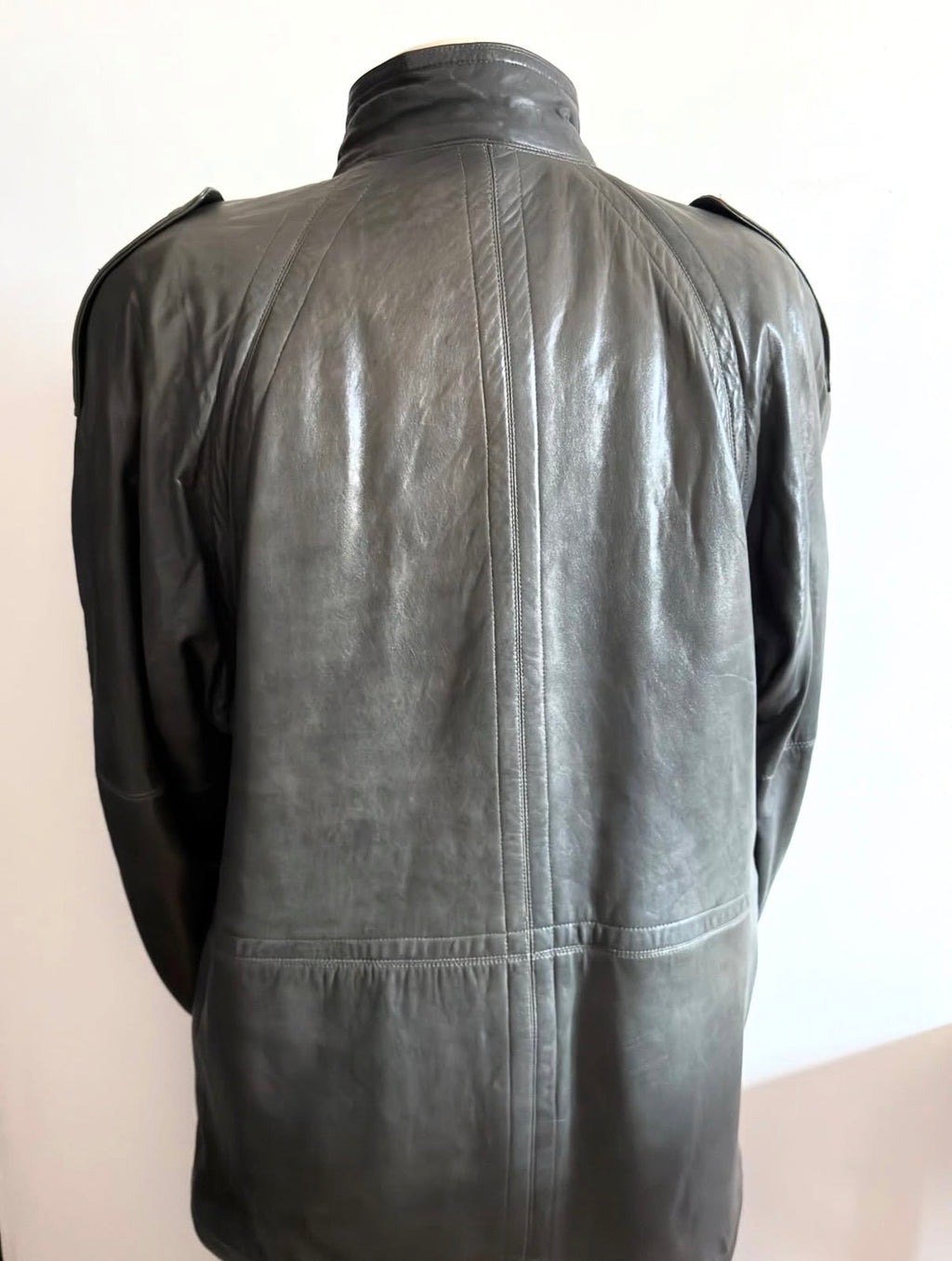 Gianni Versace 80s Leather Field Jacket