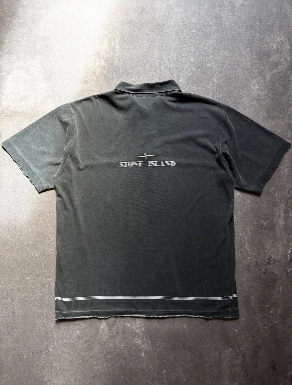 Stone Island SS98 Motion Blur Graphic Polo Shirt