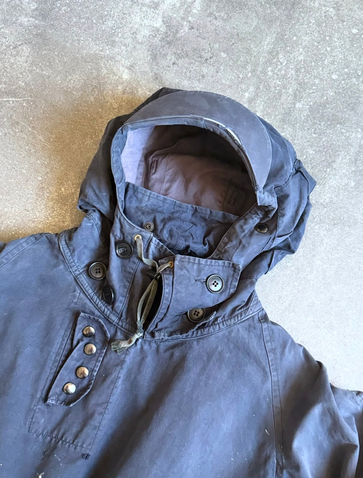 British Royal Navy 80s Ventile Windproof Deck Smock