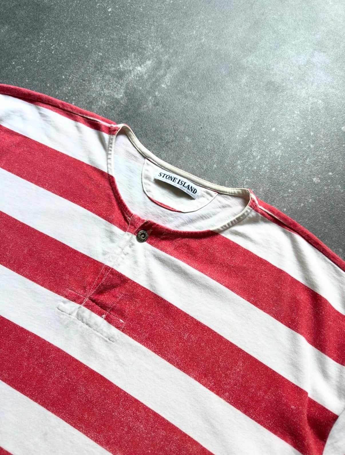 Stone Island Marina 90s Striped Breton Rugby Tee