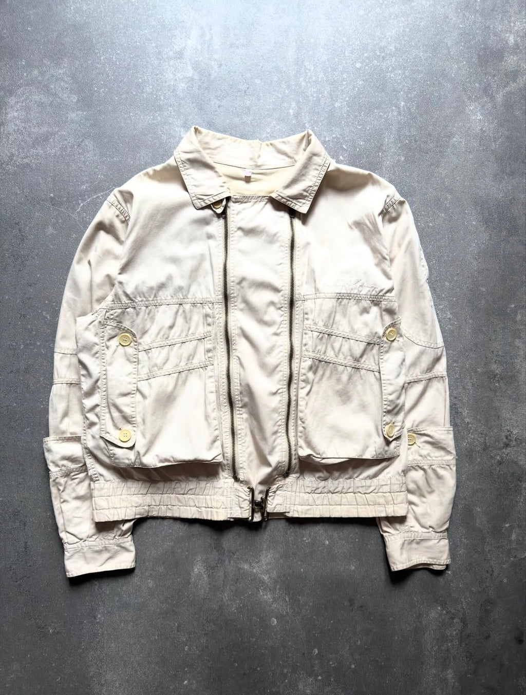 Emporio Armani 1984 double zip closure 3D pocket jacket