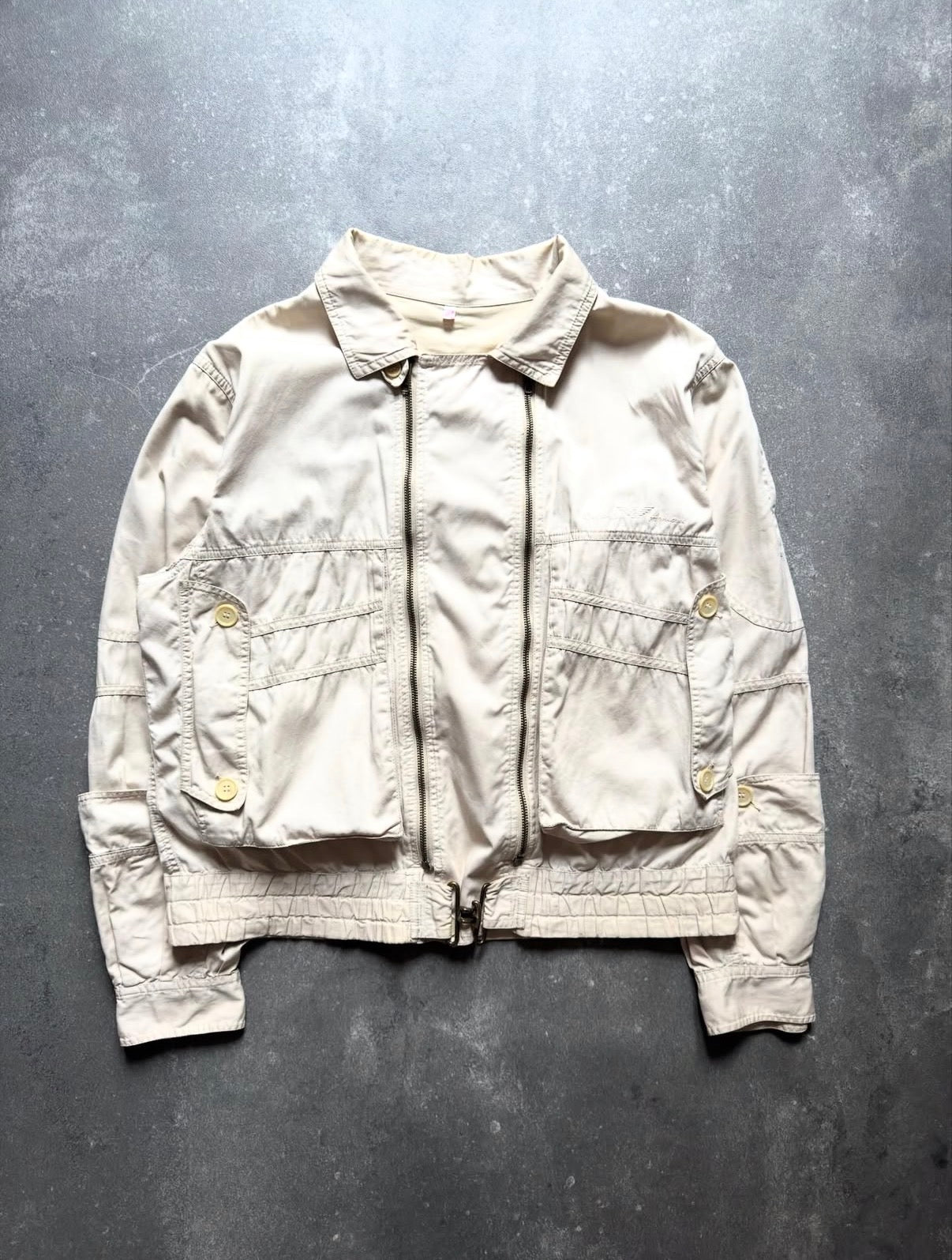 Emporio Armani 1984 double zip closure 3D pocket jacket