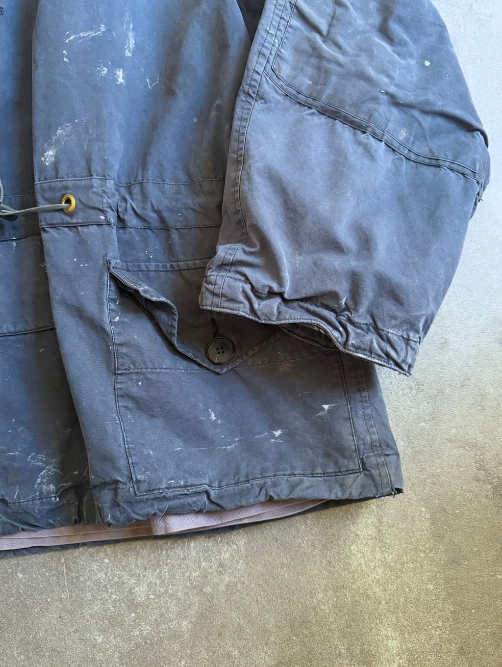 British Royal Navy 80s Ventile Windproof Deck Smock