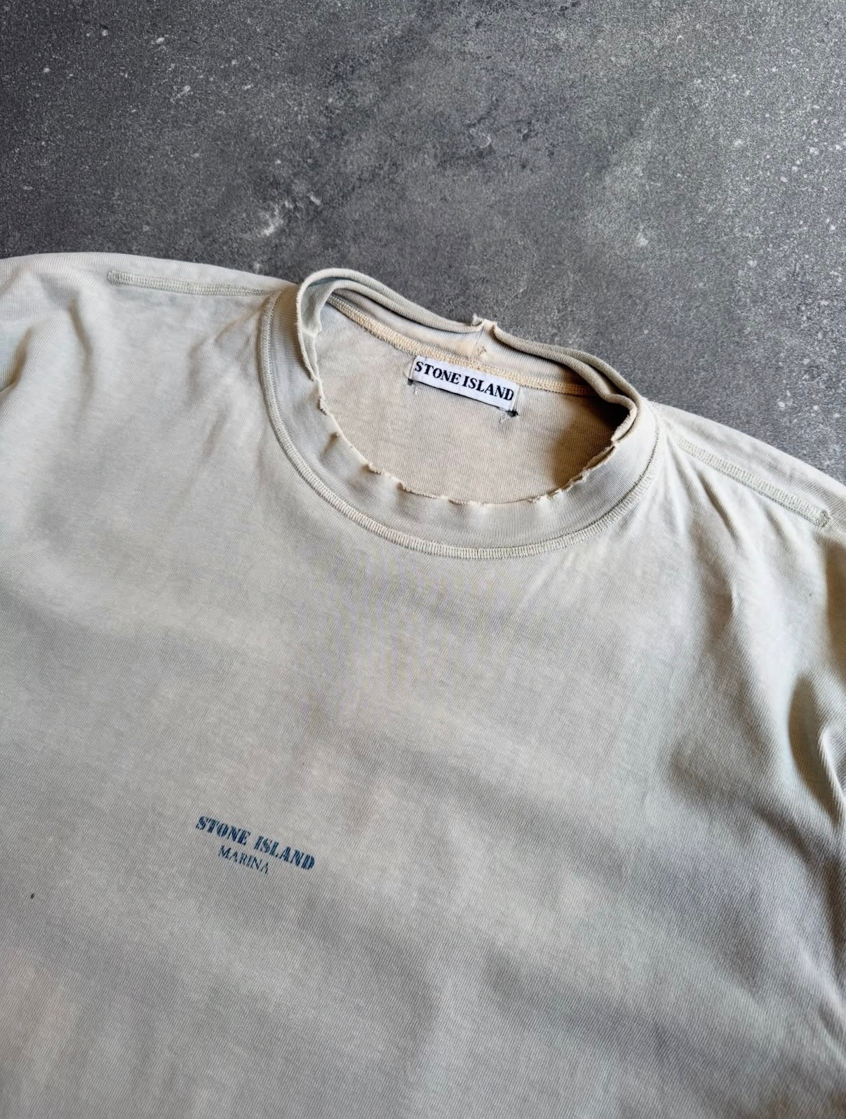 Stone Island Marina 80s Faded Box Logo Tee