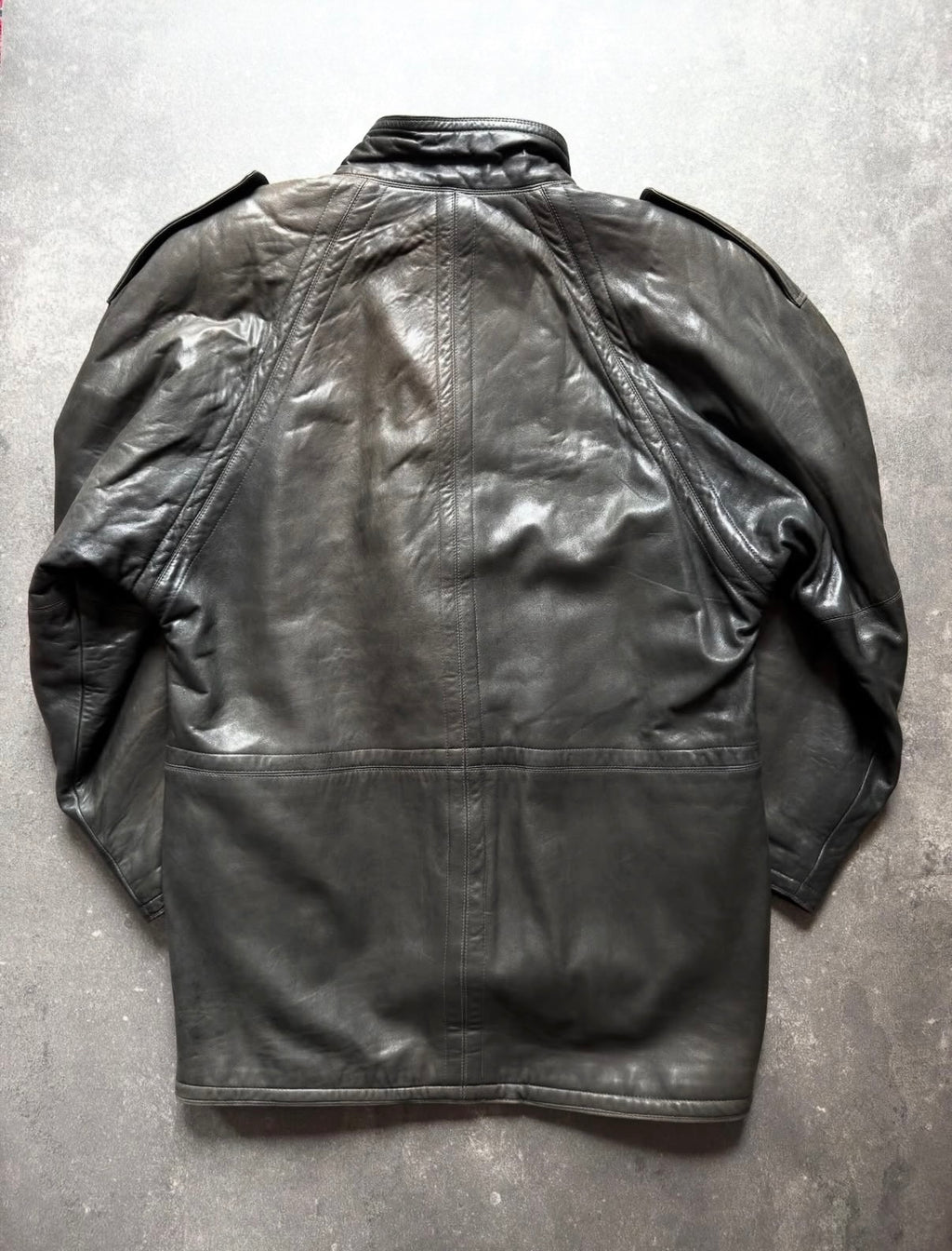 Gianni Versace 80s Leather Field Jacket