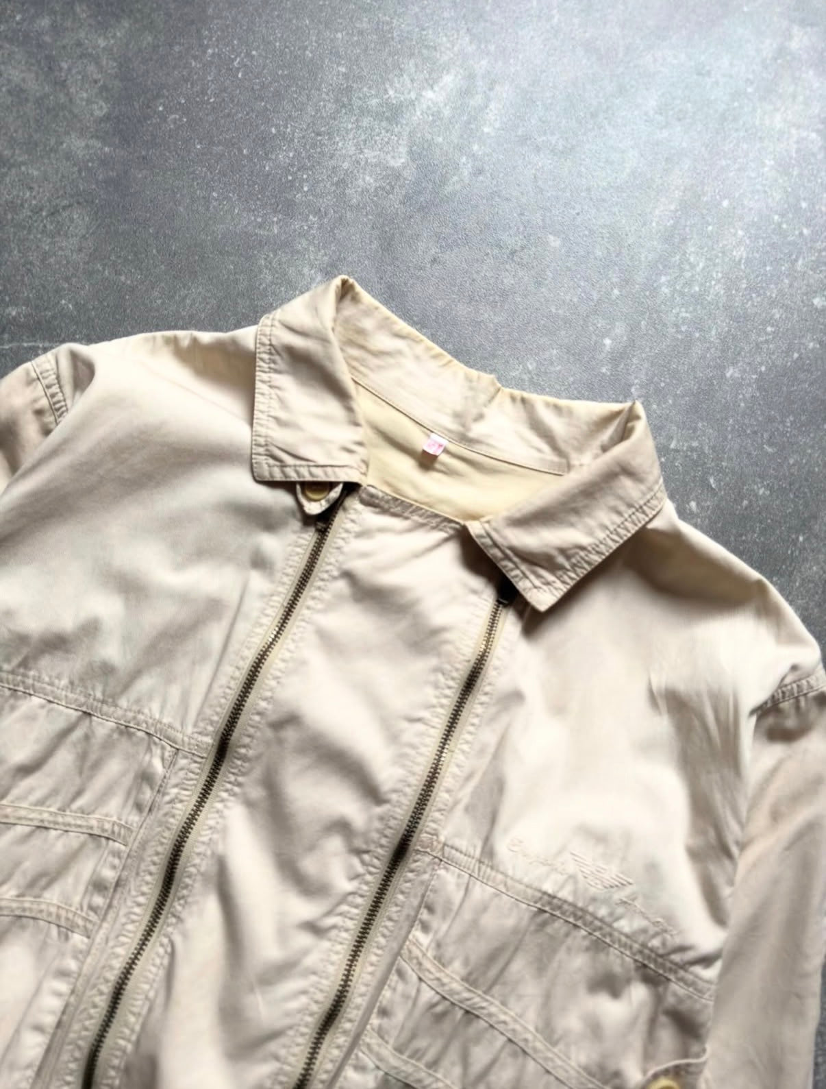 Emporio Armani 1984 double zip closure 3D pocket jacket