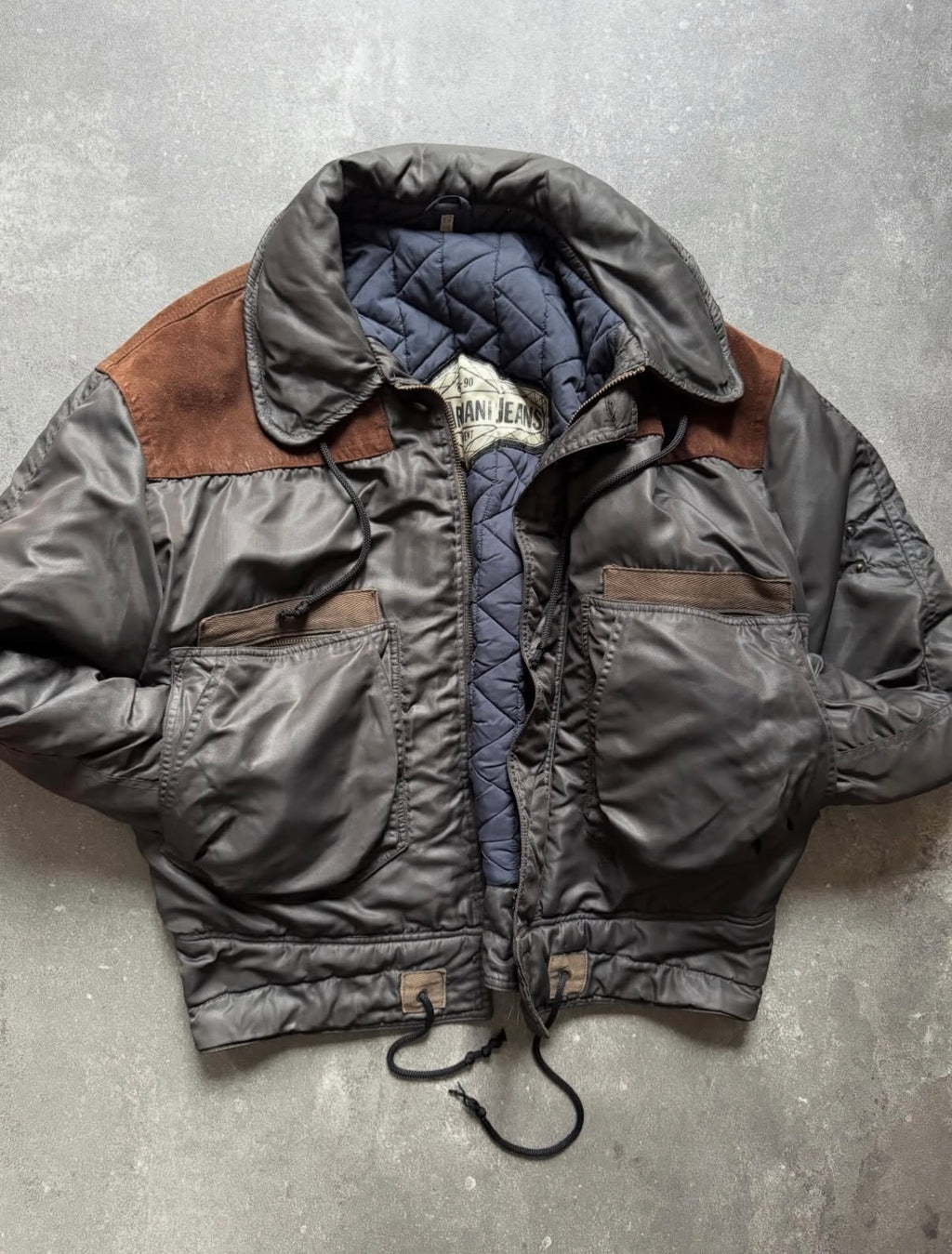Armani Jeans 90s Bomber Flight Jacket