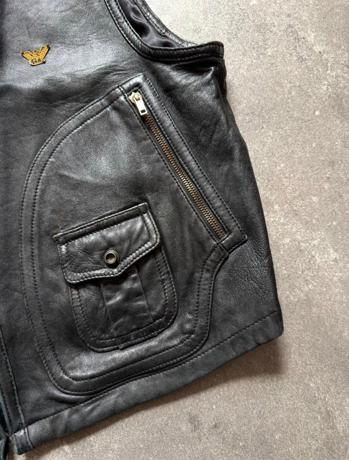 Giorgio Armani 80s Leather Vest