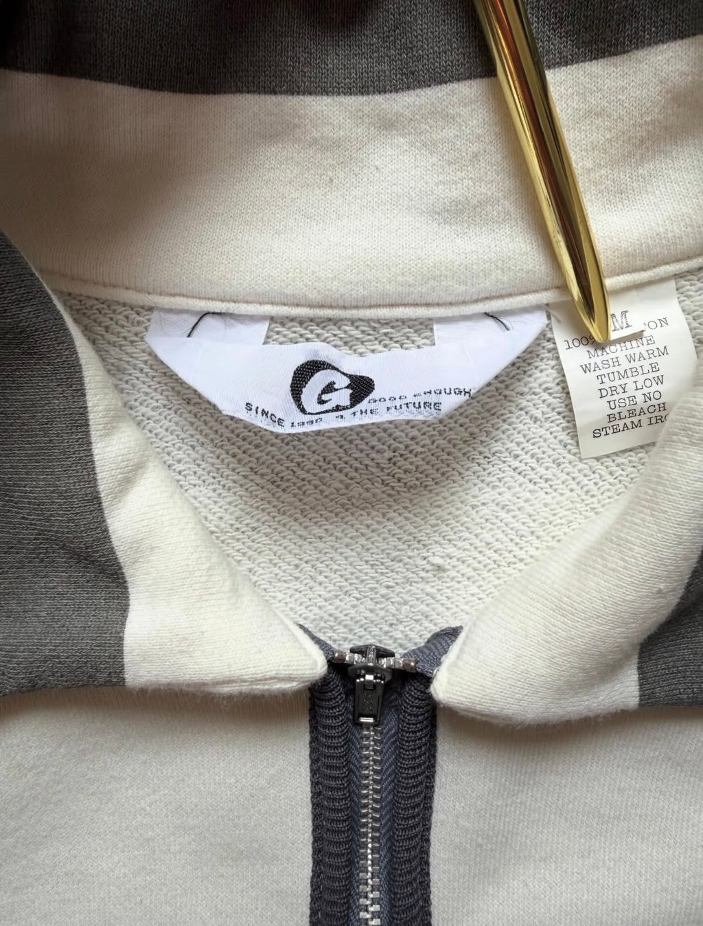 GOOD ENOUGH 90s Vintage Half Zip Sweatshirt