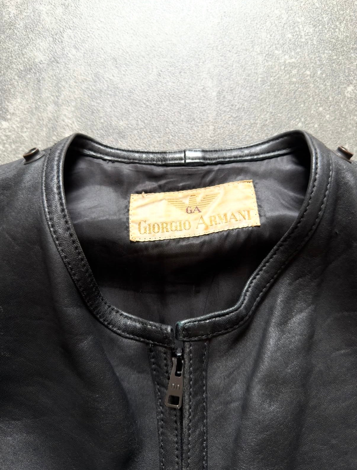 Giorgio Armani 80s Leather Vest