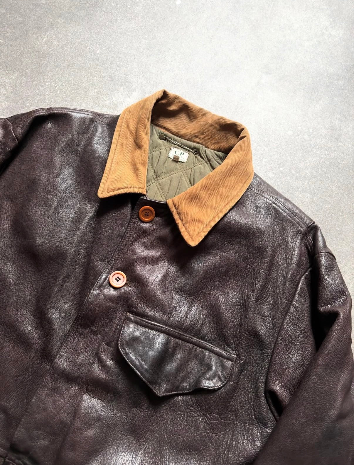 C.P. Company Ideas From Massimo Osti AW88 Leather Jacket