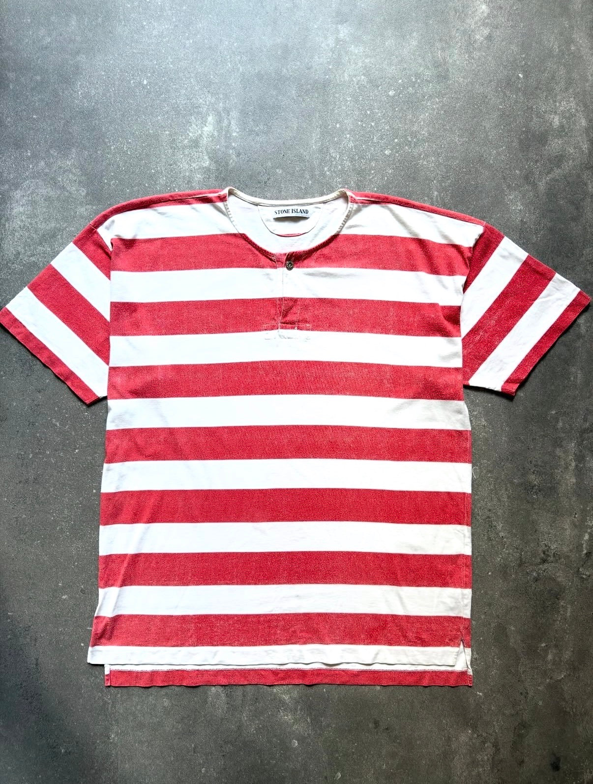 Stone Island Marina 90s Striped Breton Rugby Tee